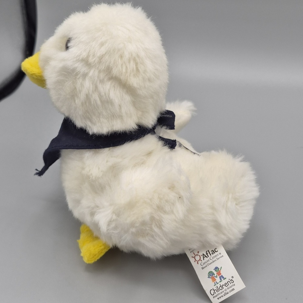 5" Aflac Talking Mascot Duck Plush With Aflac Bandana Tested & Working Talking - Picture 3 of 8